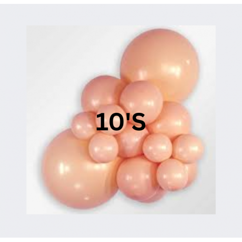 BALLOON PLAIN PEACH 10'S BALLOON PLAIN PEACH 10'S